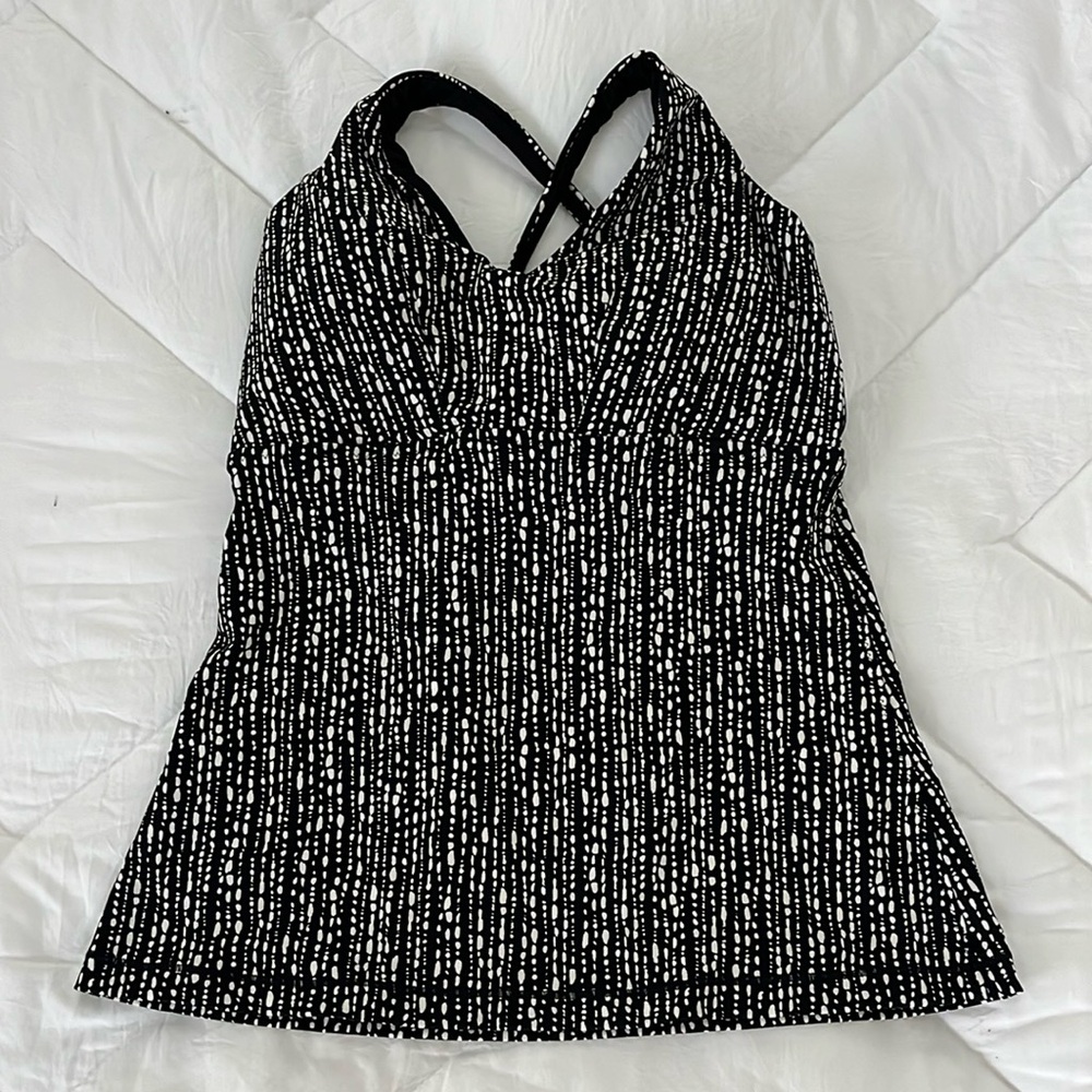 Athleta Tie Back Tankini Top-MED
